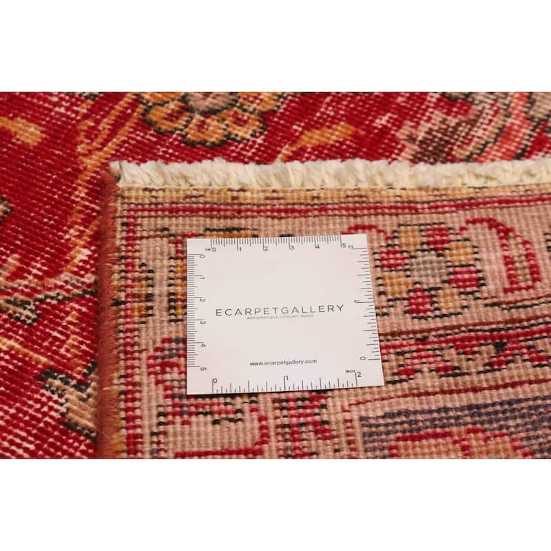 ECARPETGALLERY Hand-knotted Antalya Vintage Red Wool Rug - 9'4 x 11'0