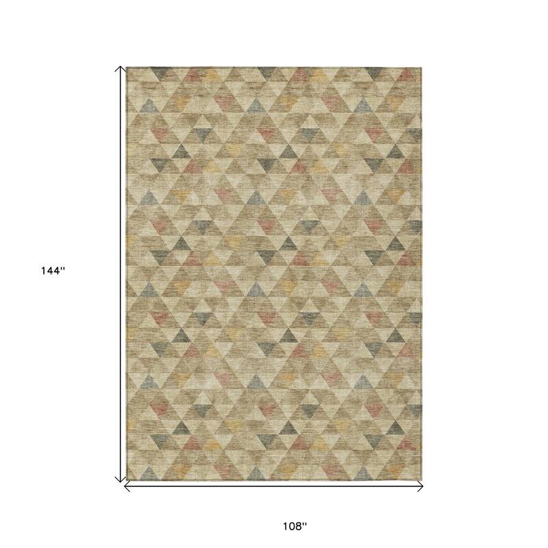 HomeRoots Geometric Transitional Rectangle Outdoor Rug