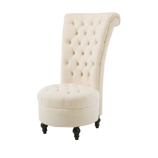 Cream shop tufted chair