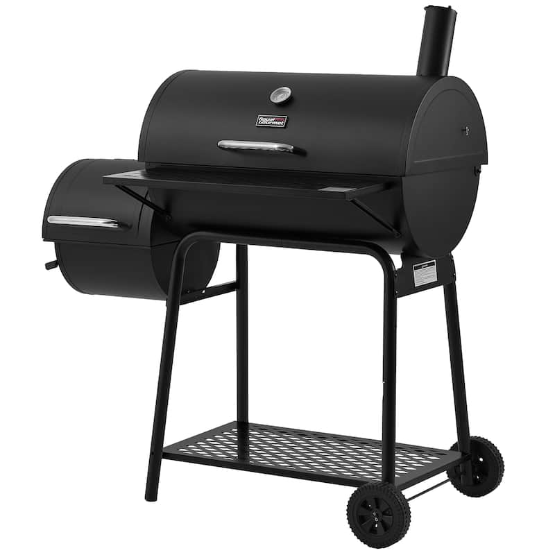 Royal Gourmet Charcoal Grill with Barrel Offset Smoker