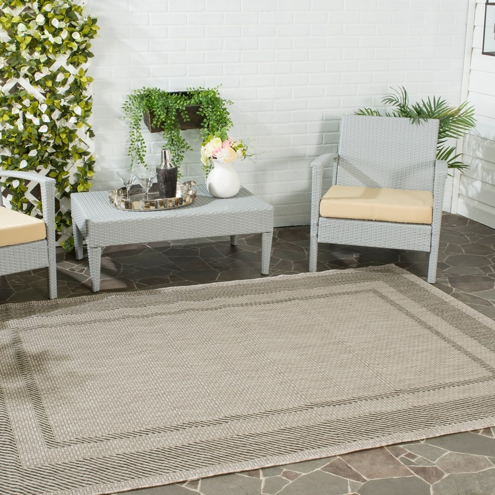 SAFAVIEH Courtyard Shpresa Indoor/ Outdoor Waterproof Patio Backyard Rug