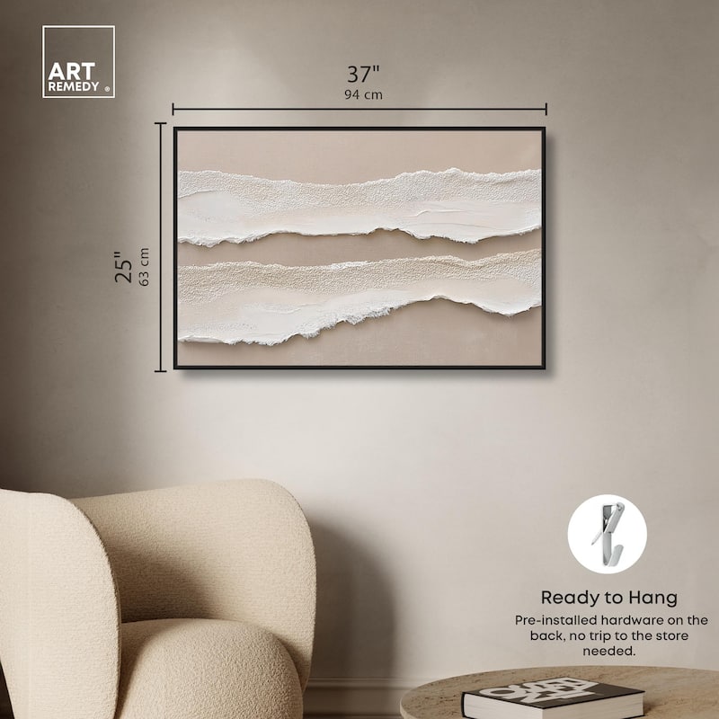 Textured Sea III Canvas by Art Remedy