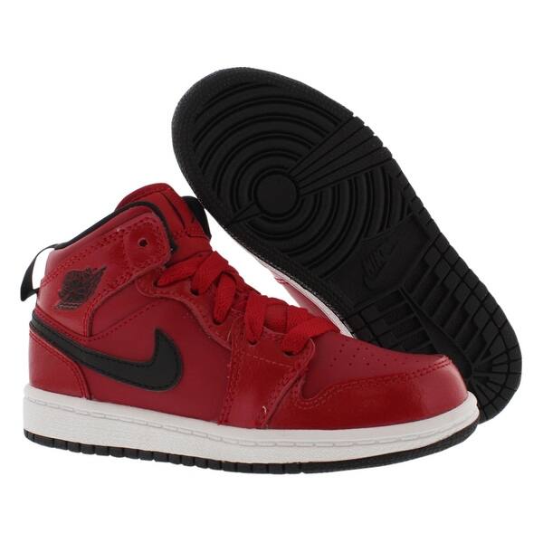 Shop Jordan Air Jordan 1 Mid Basketball Preschool Boy S Shoes