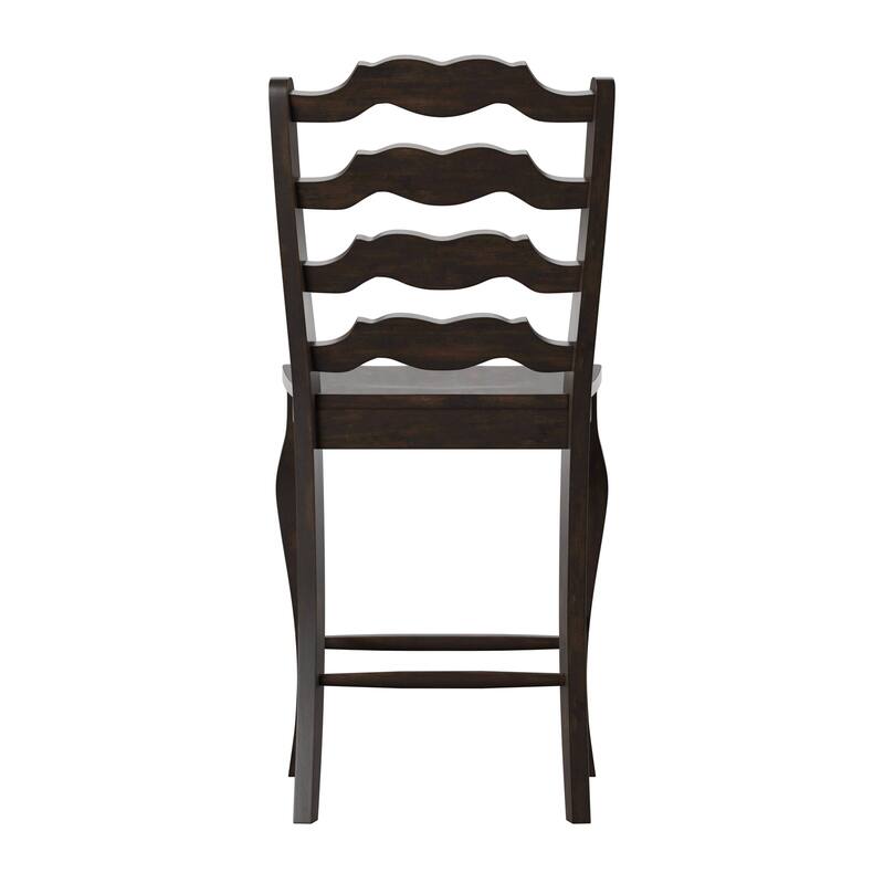 Eleanor French Ladder Back Wood Counter Chair (Set of 2) by iNSPIRE Q Classic