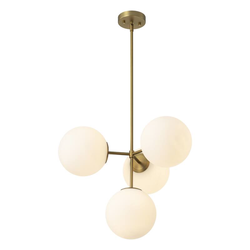 Black or Gold Modern Sputnik Glass Globe Bubble Chandelier Pendant Light for Dining Room, Kitchen, Living Room, Foyer