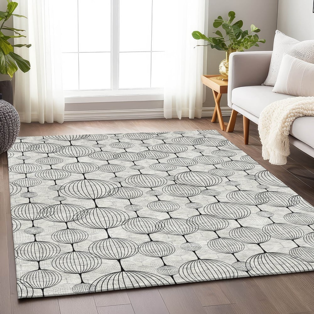 Premium Washable Super Soft Modern Chic Stripe Mayfield Rug