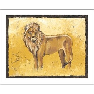 The Lion Stands Proud By Philippe Genevrey Animals Art Print 9 5 X 11 75 In