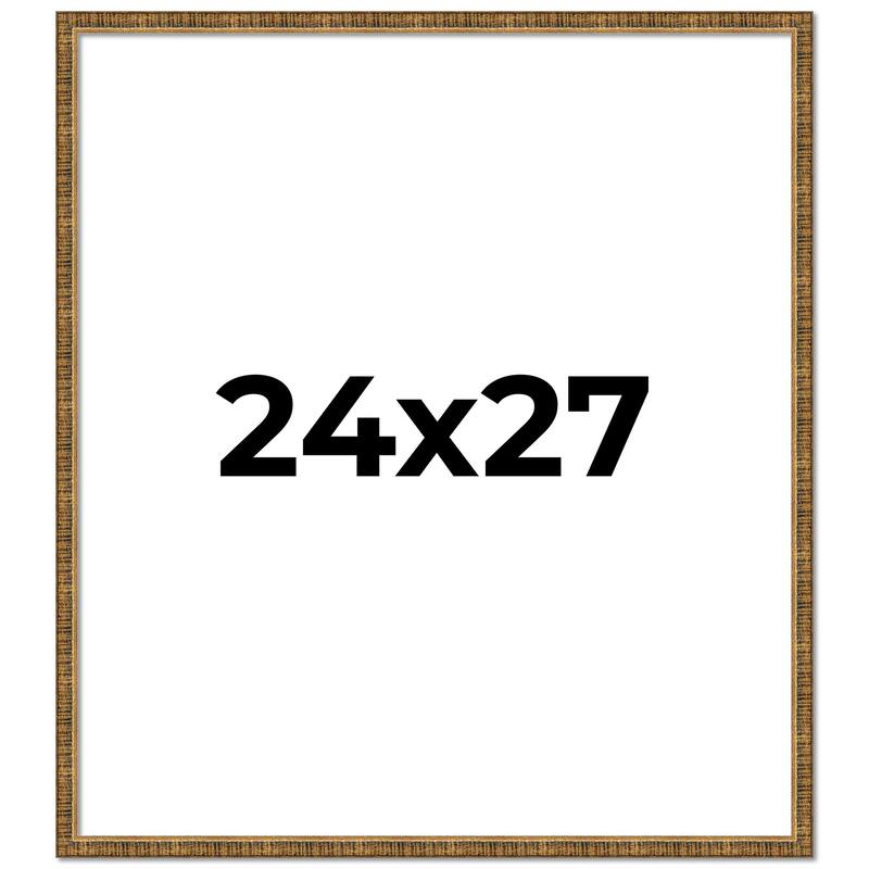 24x27 Frame Gold Kingsley Distressed Solid Wood Picture Frame Width