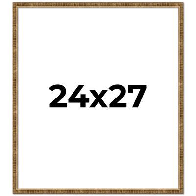 24x27 Frame Gold Solid Wood Picture Frame - Complete Modern Photo