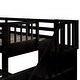 preview thumbnail 12 of 46, Twin-over-Full Bunk Bed with Twin size Trundle, Storage and Guard Rail for Bedroom, Dorm, for Adults