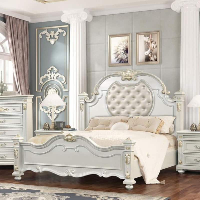 Destiny Contemporary White Bedroom Set