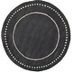 preview thumbnail 27 of 130, SAFAVIEH Handmade Bella Alverta Dotted Border Wool Rug 3' Round - Dark Grey/Ivory - Round