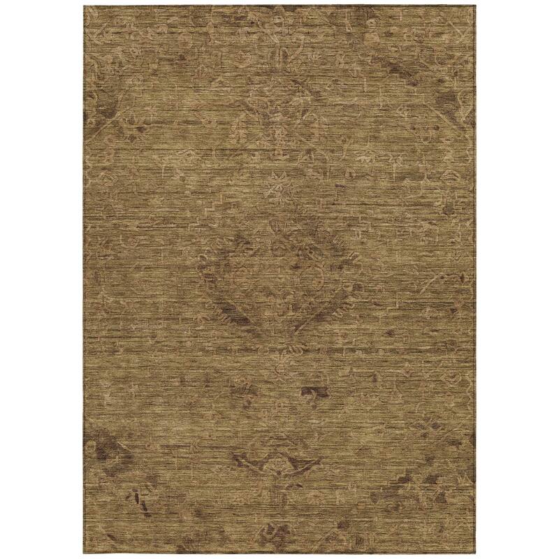 HomeRoots Floral Traditional Rectangle Outdoor Rug