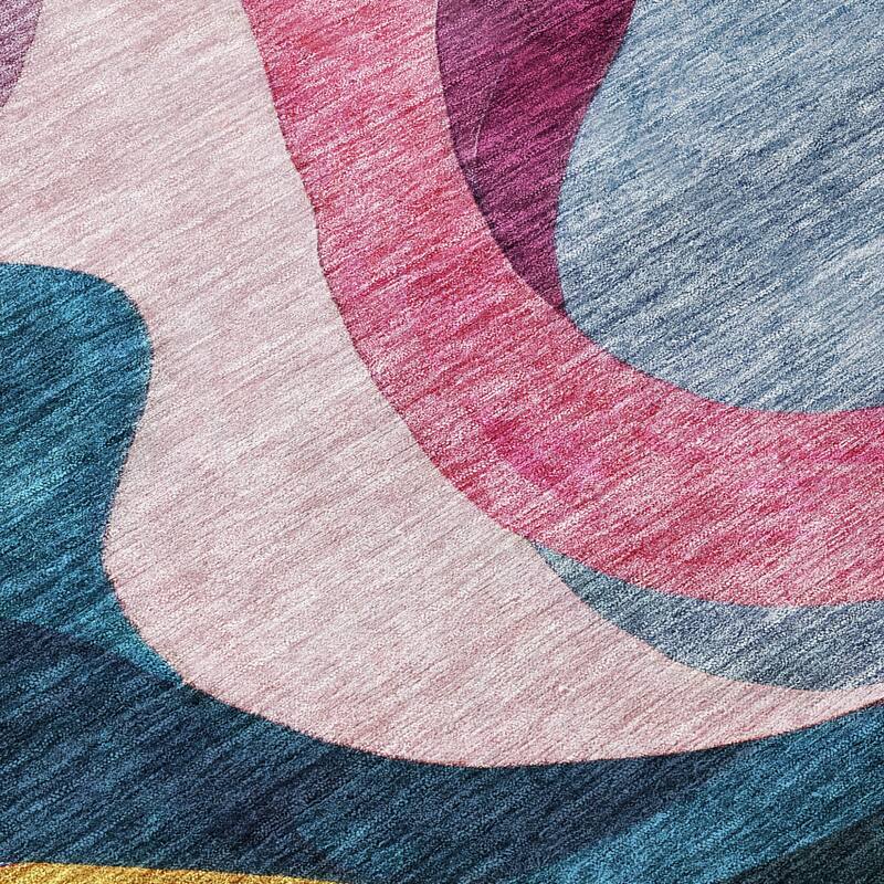 HomeRoots Abstract Transitional Rectangle Outdoor Rug