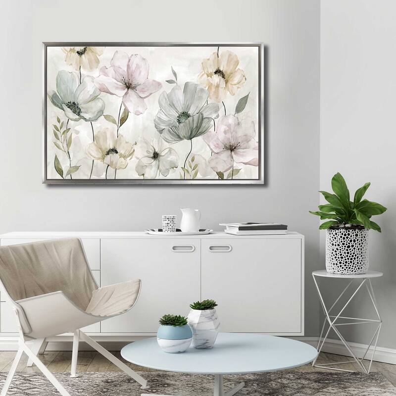 "Garden Grays" by Carol Robinson Print on Floating Canvas