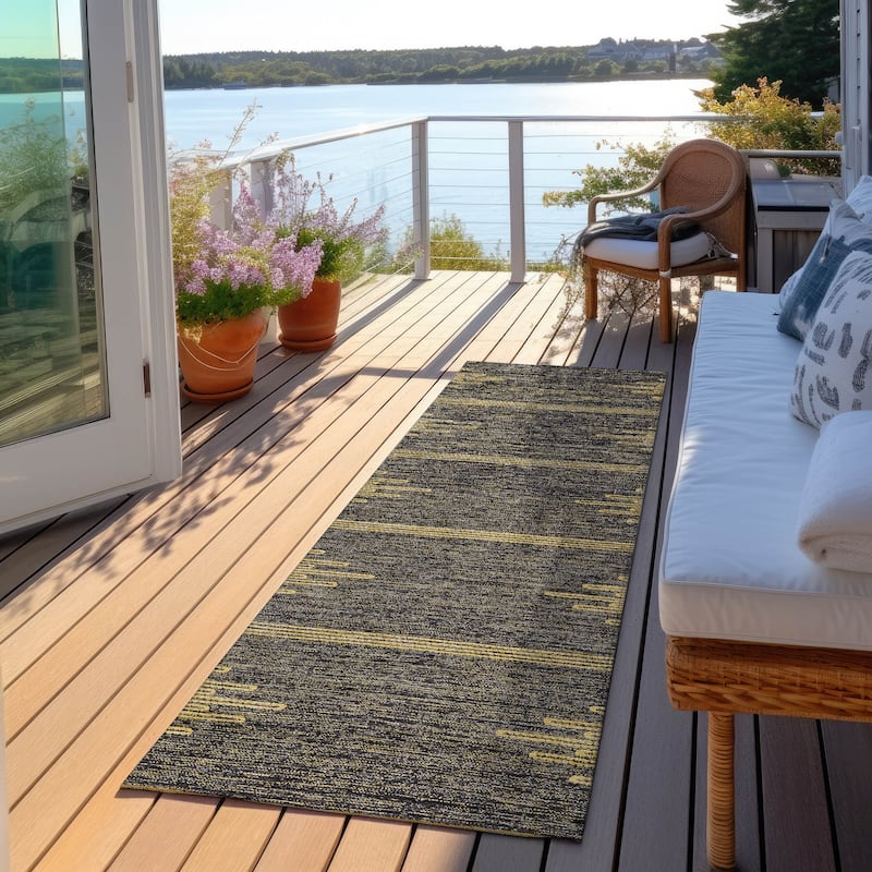 Machine Washable Indoor/ Outdoor Boho Moroccan Rug
