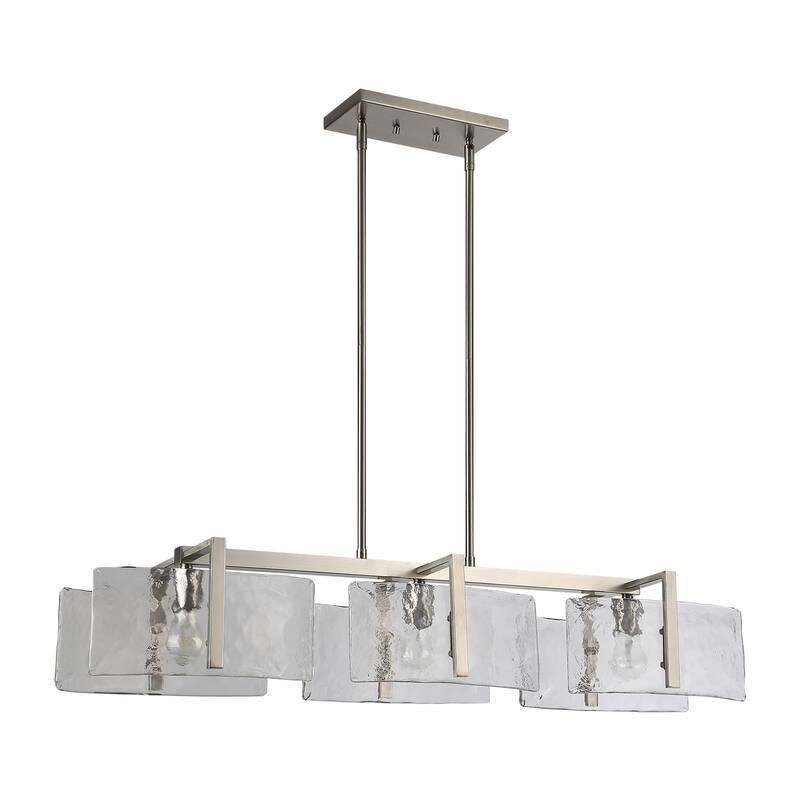 Golden Lighting Aenon 3-light Island Light in Pewter