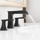 preview thumbnail 24 of 33, Double Handle Three-Hole Bath Waterfall Faucet with Drain