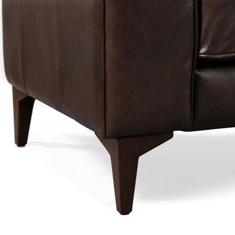 Poly & Bark Essex 89" Sofa - Full Grain Genuine Italian Leather