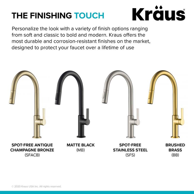 Kraus Oletto 1.8 GPM Single Handle Pull-Down Kitchen Faucet