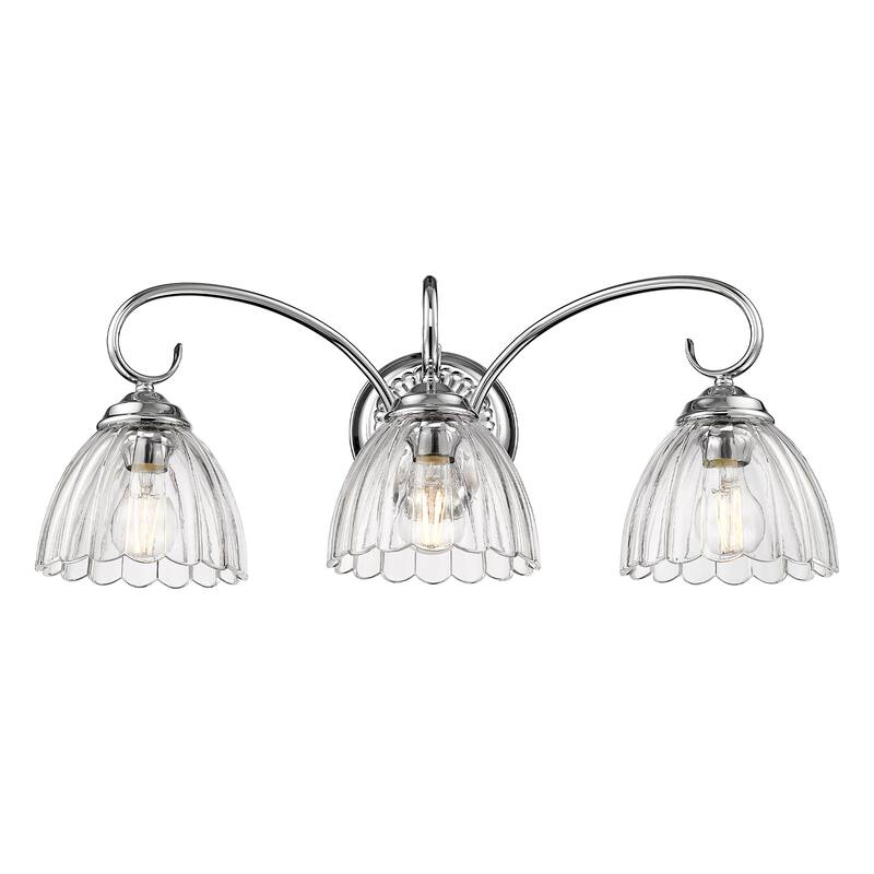 Golden Lighting Audra 3-light Vanity in Chrome