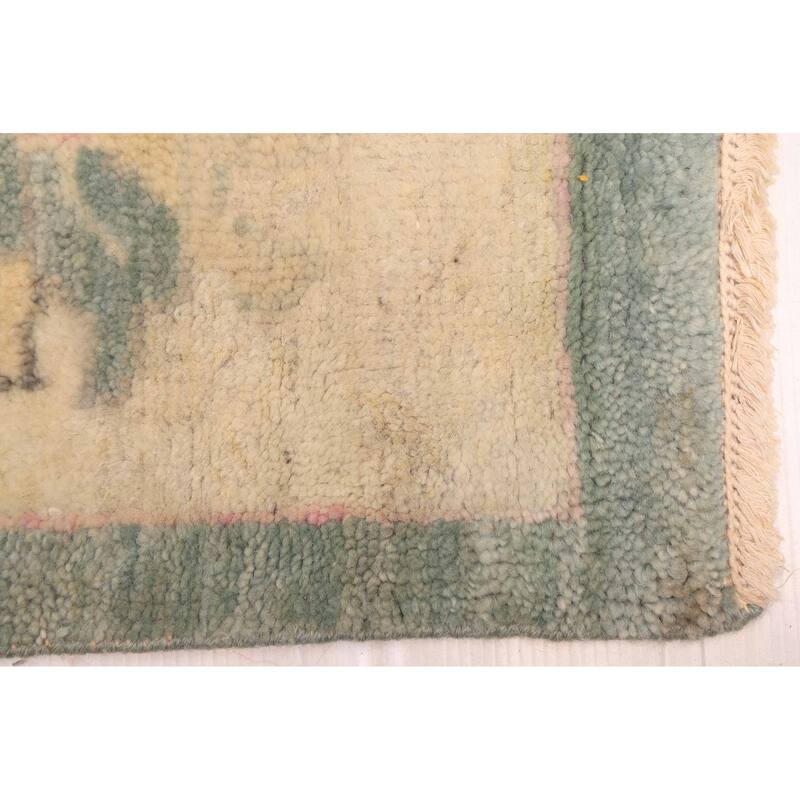 ECARPETGALLERY Hand-knotted Modern Oushak Teal Wool Rug - 9'8 x 14'1