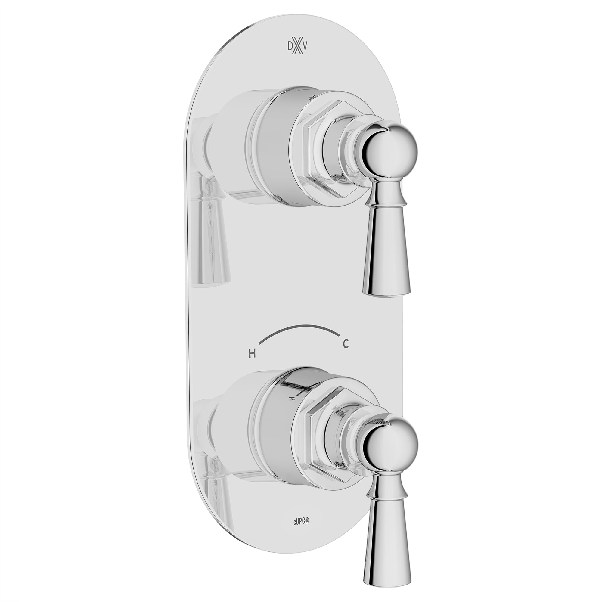 DXV Oak Hill Two-Handle Thermostatic Valve Trim with Lever Handles