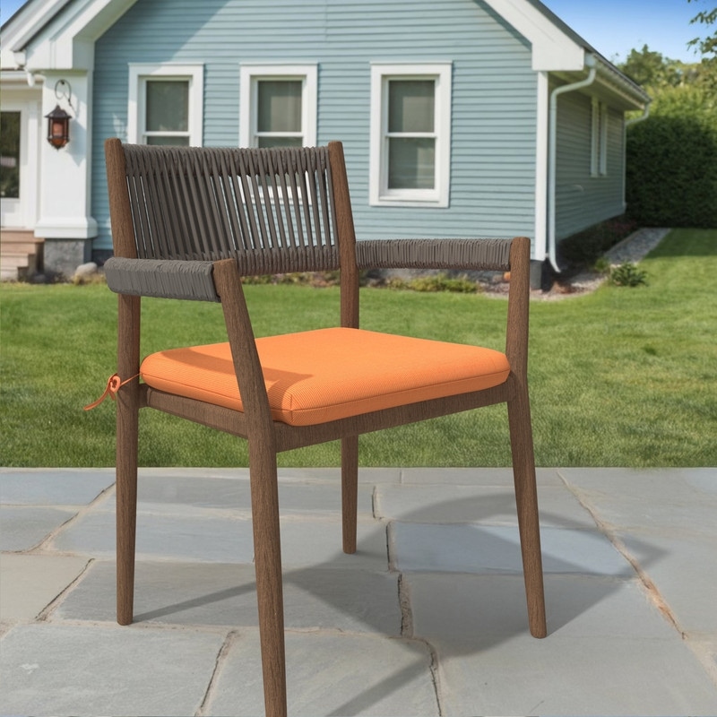 Covers&All Sunbrella Outdoor Dining Chair Cushions, Waterproof, Fade Resistant Seat Pads for Patio Furniture ( 18 x 18 x 3 )