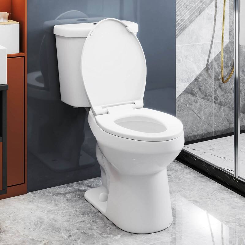 Costway Two-Piece Elongated Toilet with 17.5" ADA Comfort Chair Height - See Details