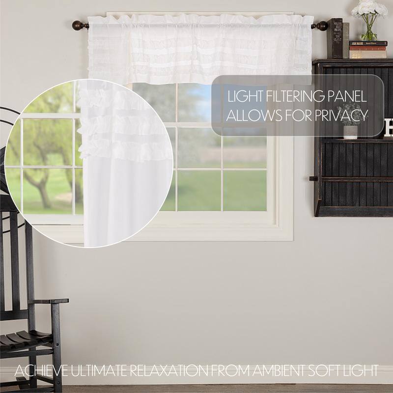 Kettle Grove Applique Crow and Star Valance 16x60 - Valance 16x60