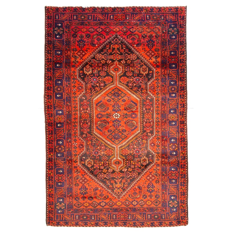 ECARPETGALLERY Hand-knotted Anadol Copper Wool Rug - 4'8 x 7'4