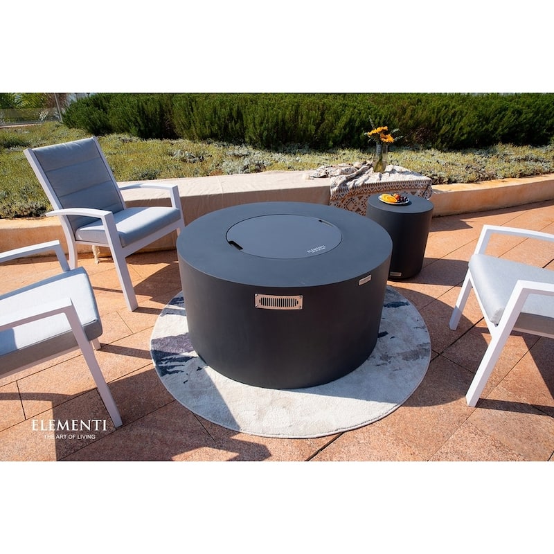 Sol Living Pacaya Round Propane Fire Pit 45,000 BTUs - 43 x 43 Inches - 43 x 43 in.
