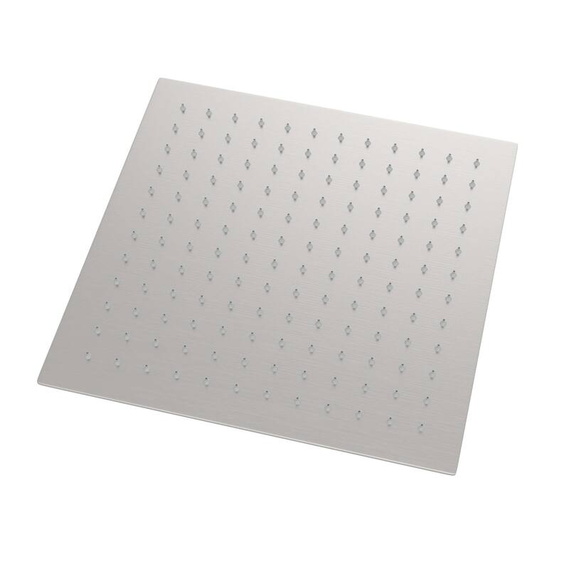 8/10/12/16 Inch Adjustable Rainfall Shower Head Wall-mounted Solid Square Ultra Thin 304 Stainless Steel