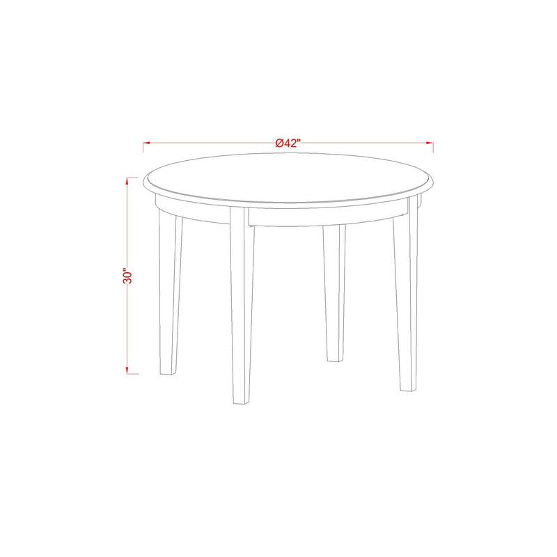 HomeStock 3-Piece Cappuccino Finish Solid Wood Top Dining Table Set