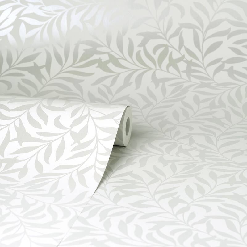 Brewster Salix Silver Leaf Wallpaper