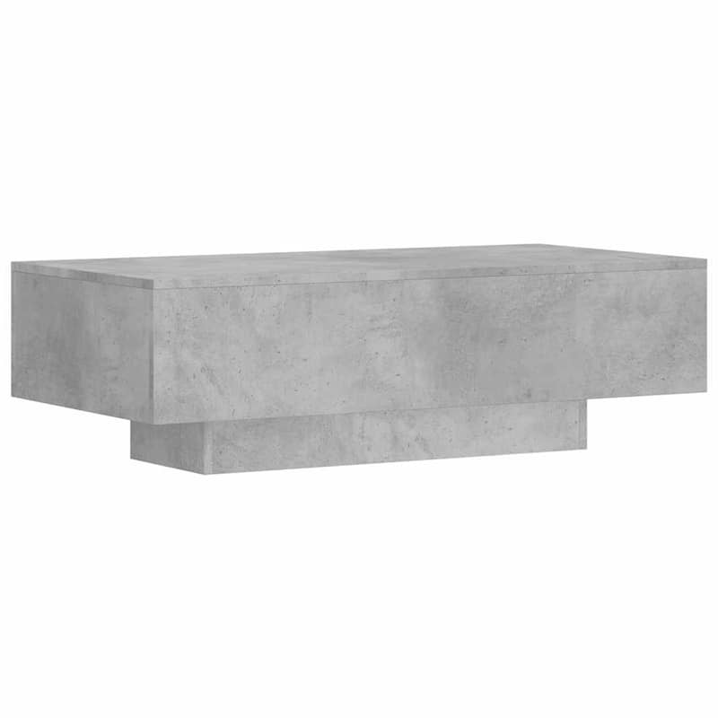 vidaXL Coffee Table Concrete Grey Engineered Wood Medium Modern - 19.5 x 39.4 x 12.2