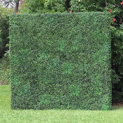20-inch Artificial Boxwood Hedge Greenery Panels