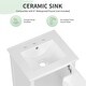 preview thumbnail 21 of 21, 20" Bathroom Vanity with Sink, Bathroom Cabinet with Two Doors, Door Shelf Storage and Adiustable Foot Pads, A Drawer