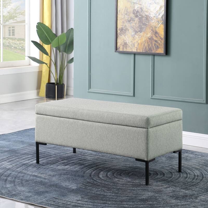 HomePop Storage Bench with Metal Legs