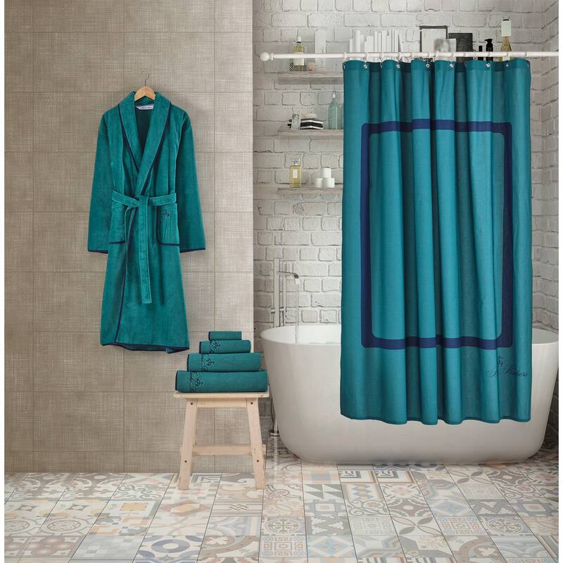 Brooks Brothers Contrast Frame Shower Curtain