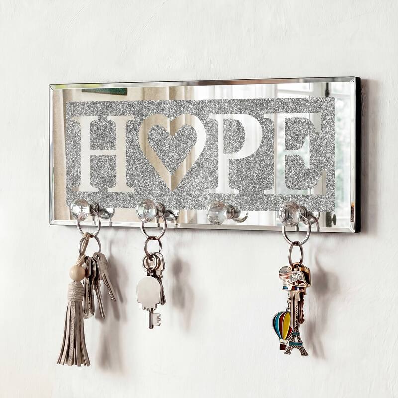Mirrored Key Holder for Wall Decorative - HOPE