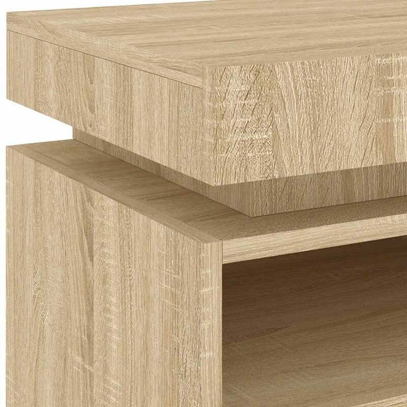vidaXL Bedside Cabinet Engineered wood Compact Bedside Cabinet