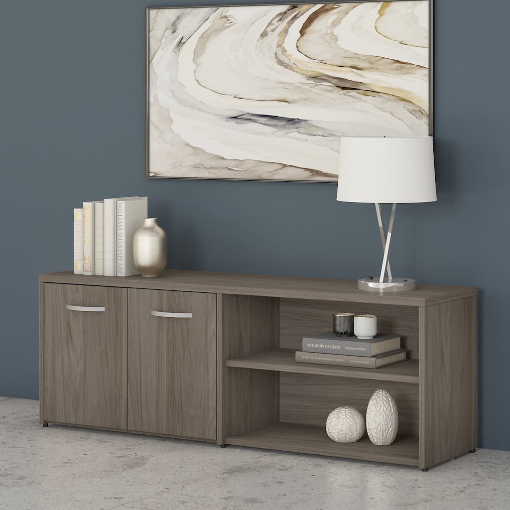 Studio C Low Storage Cabinet with Doors by Bush Business Furniture