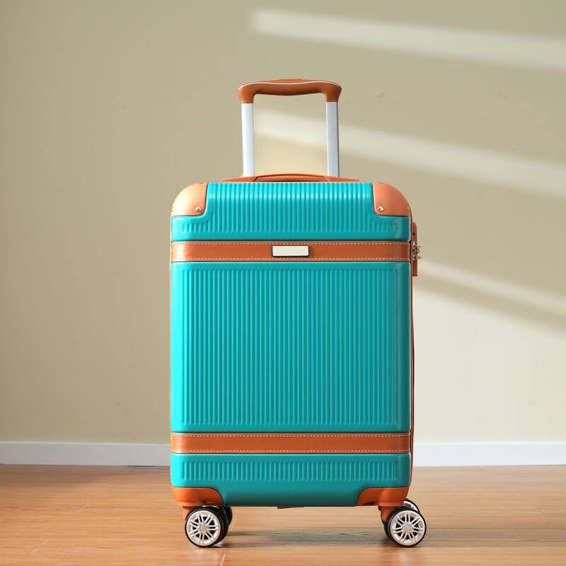 3 Piece Hardside Lightweight Luggage Sets with Double Spinner 8 Wheels and TSA Lock