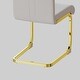preview thumbnail 18 of 18, 2 Piece Dining Chairs Set,Modern Fashion Kitchen Vanity Patio Club Guest Office Chair,Plating Golden Metal Legs