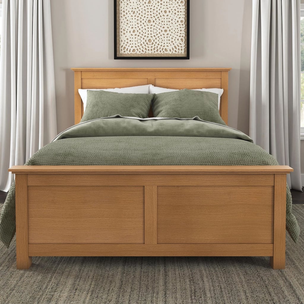 Homestyles Oak Park Brown Wood Queen Bed