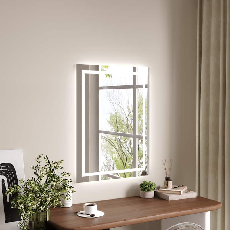 Smart Dimmable LED Bathroom, Vanity Mirror with Touch Switch