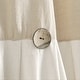 preview thumbnail 82 of 152, Lush Decor Linen Button Single Panel Window Curtain 84"Lx100"W - Linen