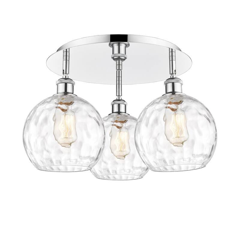 Innovations Lighting 516-3C-11-20 Athens Water Glass Flush Athens