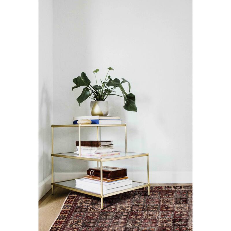 ECARPETGALLERY Hand-knotted Antalya Vintage Red Wool Rug - 4'6 x 9'2